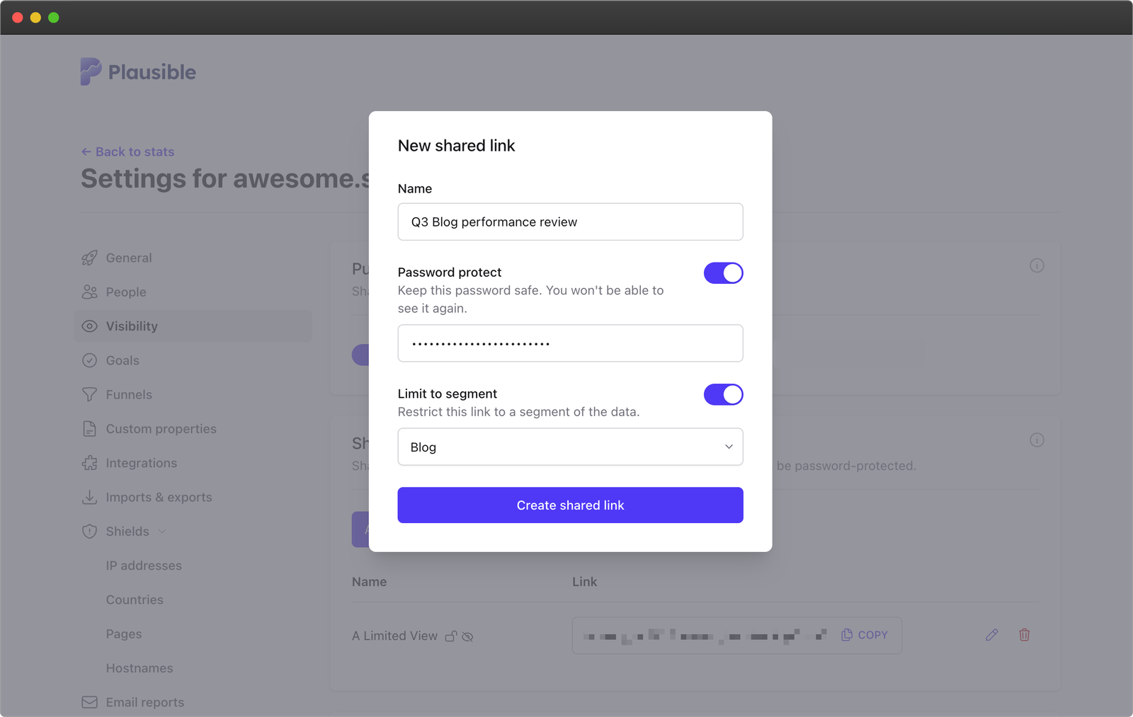 share stats with collaborators